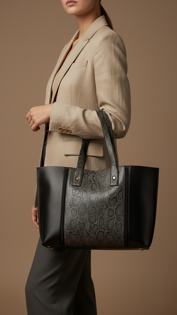 Grey Formal Shoulder Bag P55729