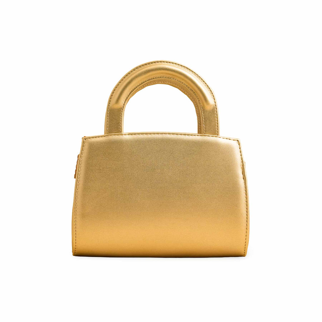 Golden Formal Hand Bag P55730