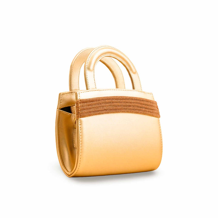 Golden Formal Hand Bag P55730