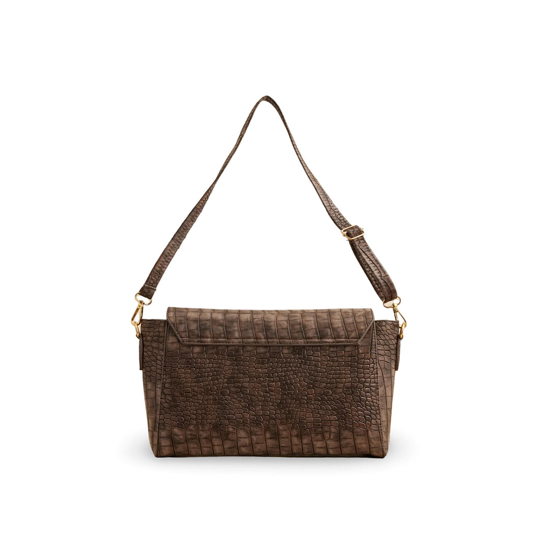 Brown Formal Shoulder Bag P55766