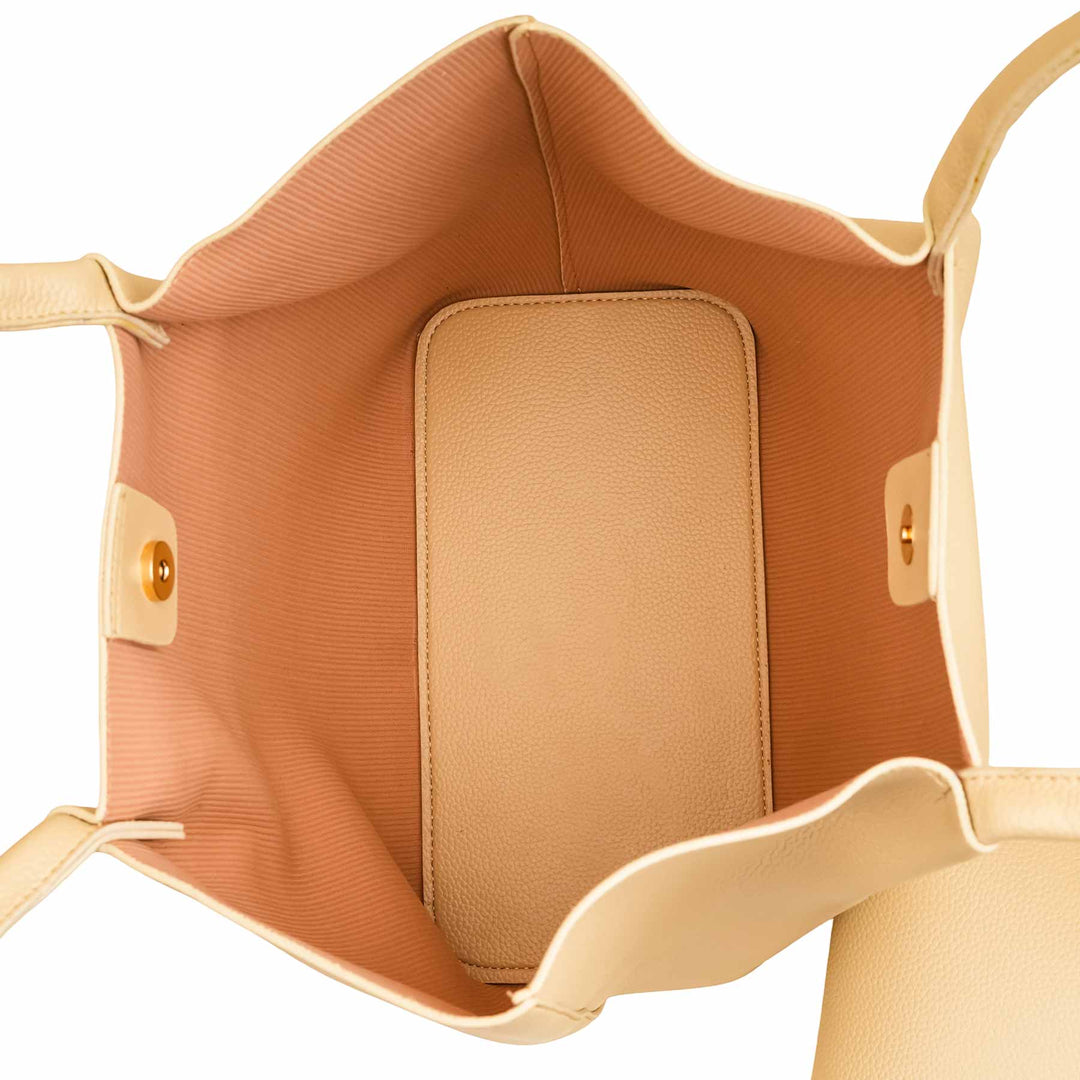 Beige Casual Shoulder Bag For Ladies P55811