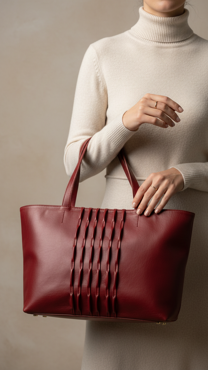 Maroon Casual Shoulder Bag For Women P55822