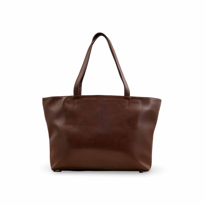 Brown Casual Shoulder Bag For Women P55822
