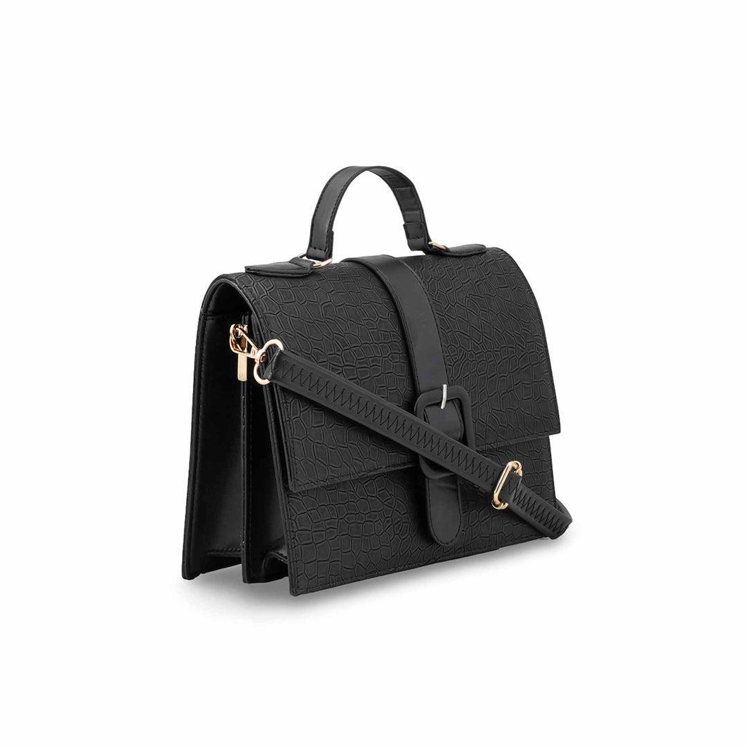 Black Casual Shoulder Bag For Women P55826