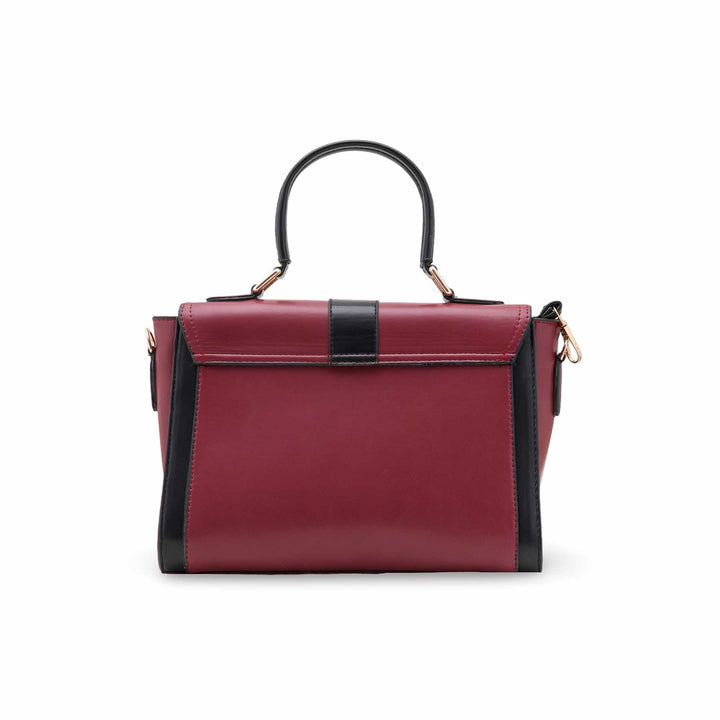 Maroon Casual Hand Bag For Women P55832