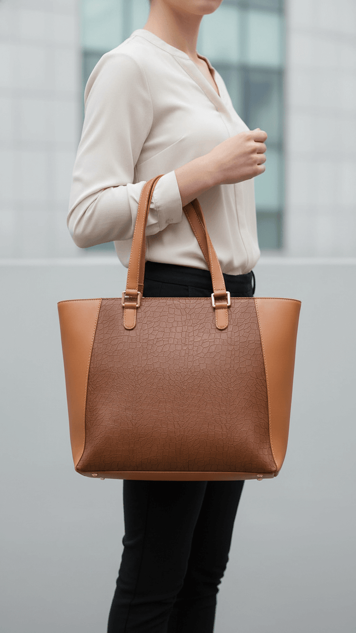 Brown Casual Shoulder Bag For Women P55837