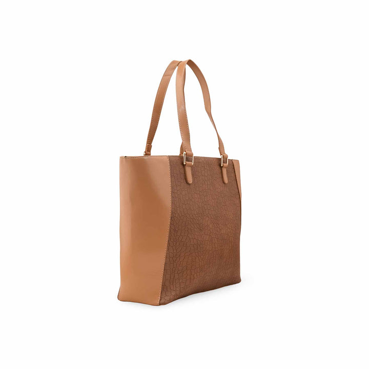 Brown Casual Shoulder Bag For Women P55837
