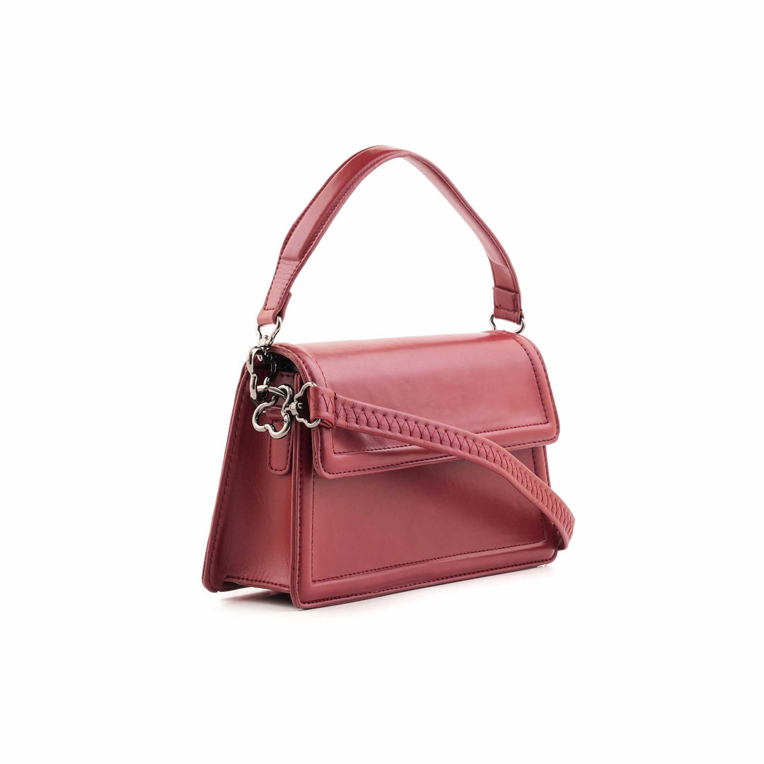 Maroon Formal Shoulder Bag For Women P55838