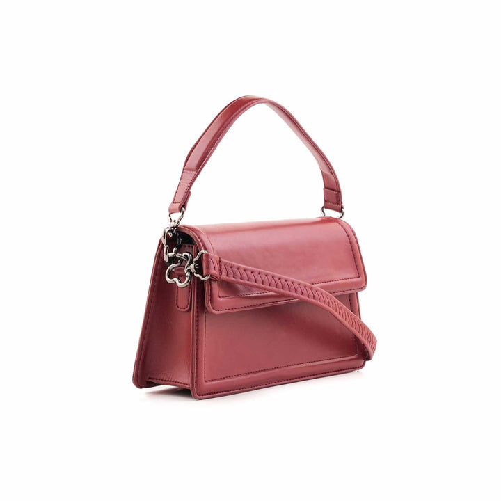 Maroon Formal Shoulder Bag For Women P55838