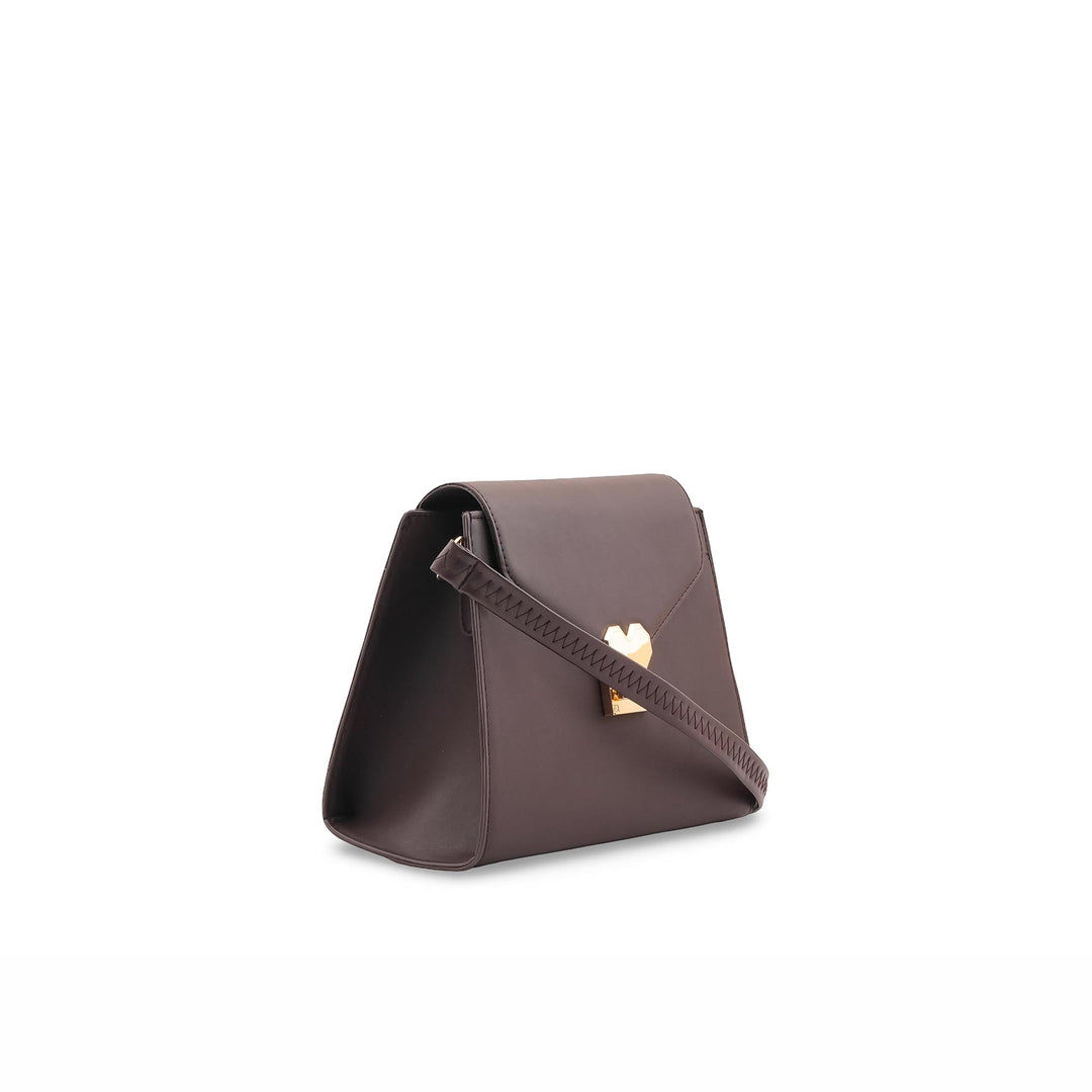 Brown Formal Shoulder Bag For Ladies P55840