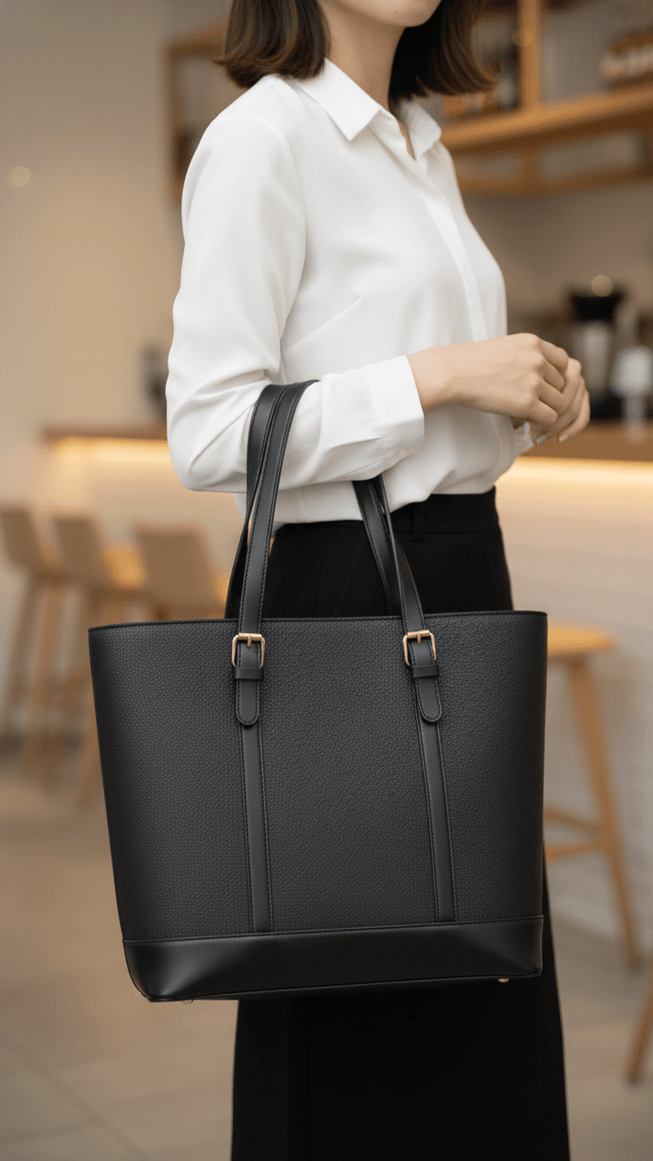 Black Formal Shoulder Bag For Women P55842