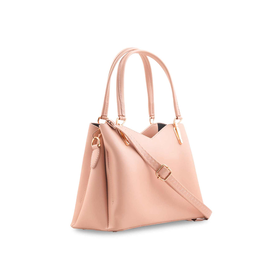 Beige Formal Hand Bag For Ladies P55848