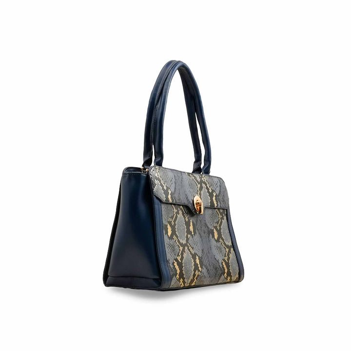 Navy Formal Hand Bag For Ladies P55855