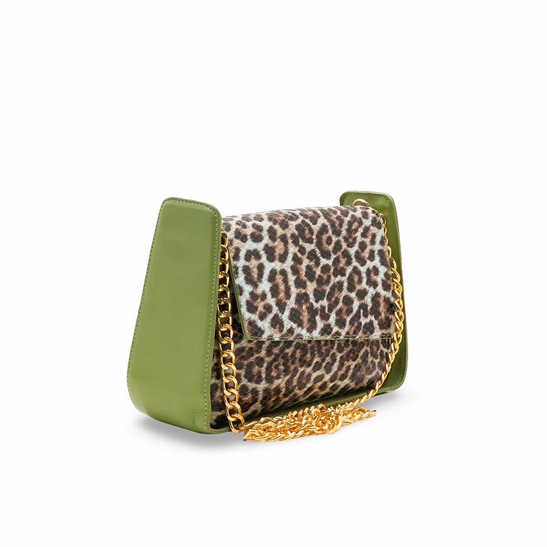 Green Formal Shoulder Bag For Ladies P55862