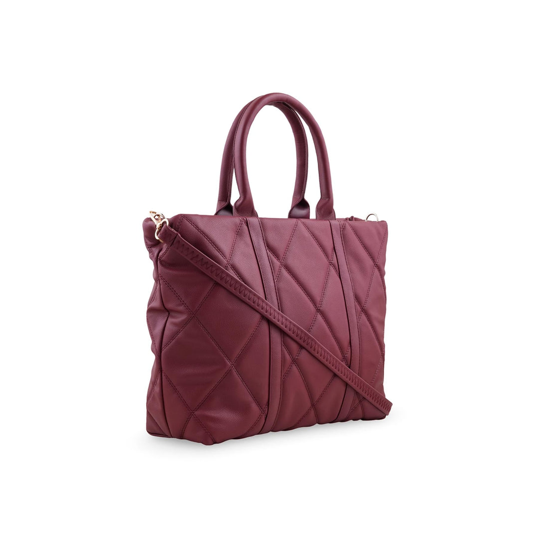 Maroon Casual Shoulder Bag For Women P55874