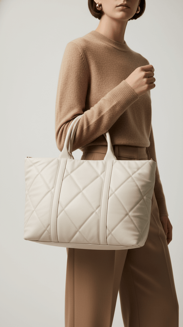 Beige Casual Shoulder Bag For Women P55874