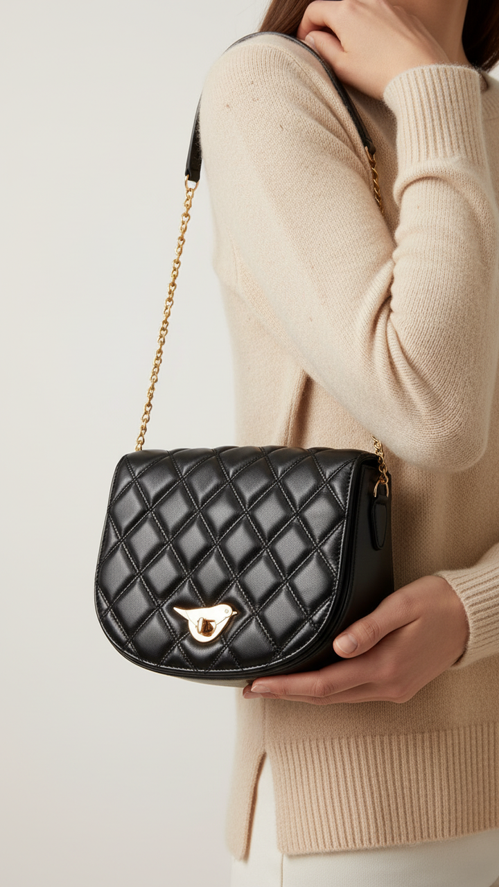 Black Formal Shoulder Bag For Ladies P55878