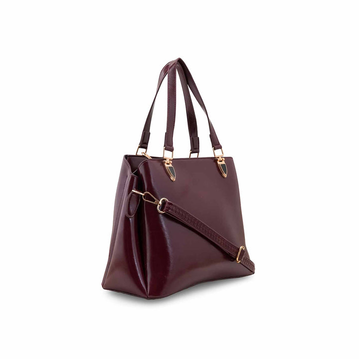 Maroon Formal Hand Bag For Women P55886