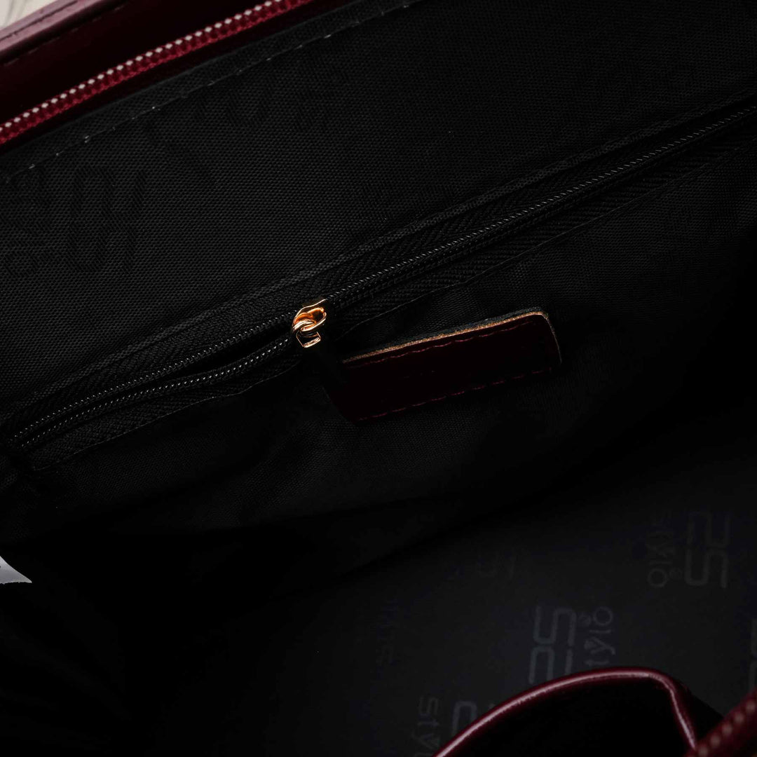 Maroon Formal Hand Bag For Women P55886