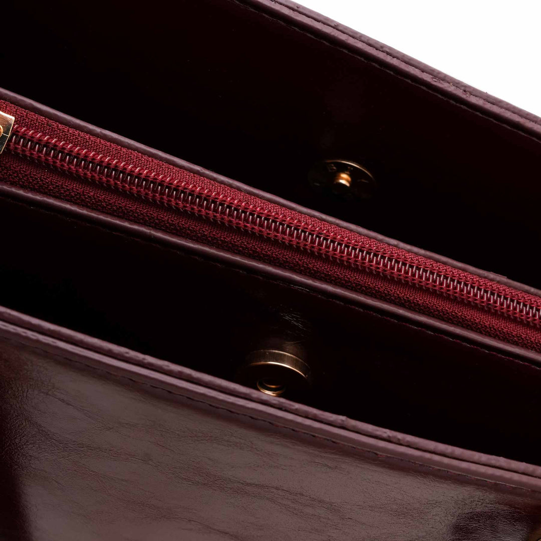 Maroon Formal Hand Bag For Women P55886