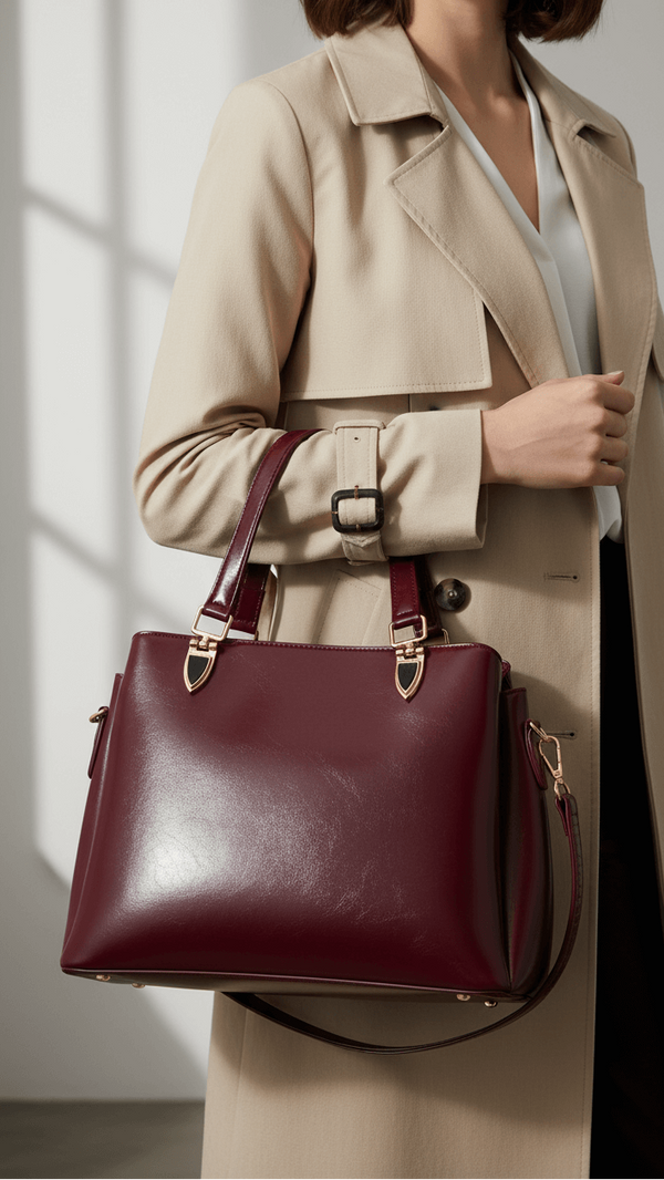 Maroon Formal Hand Bag For Women P55886