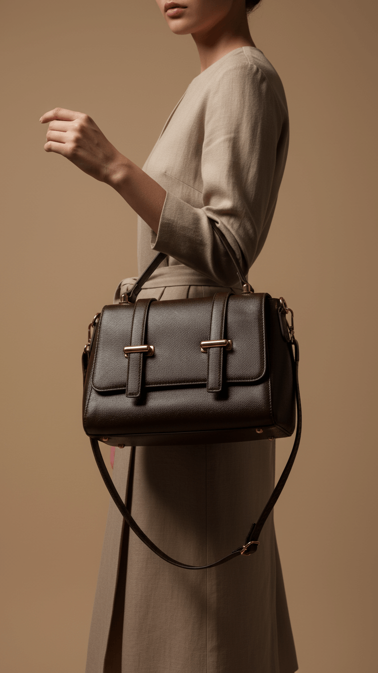 Brown Formal Hand Bag For Women P55893