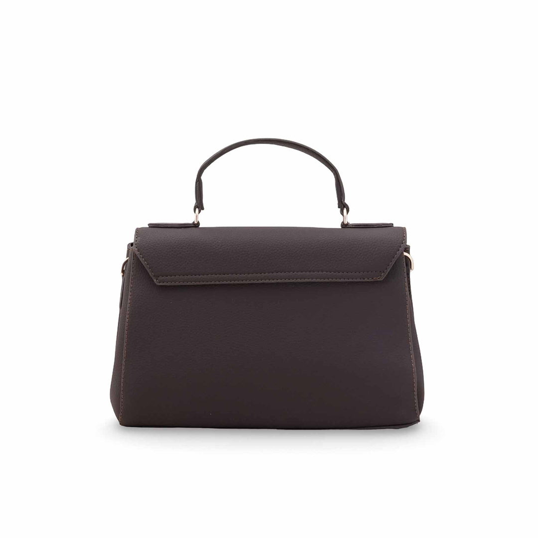 Coffee Formal Hand Bag For Women P55894
