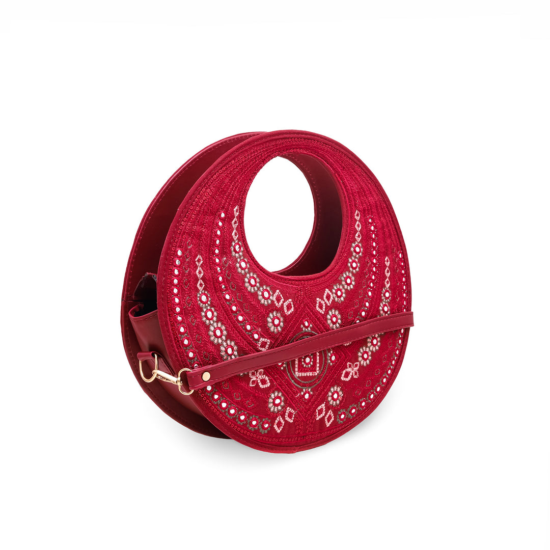 Maroon Casual Shoulder Bag P56196