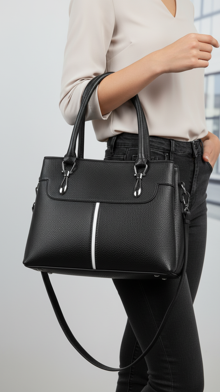 Black Casual Hand Bag For Women P56261