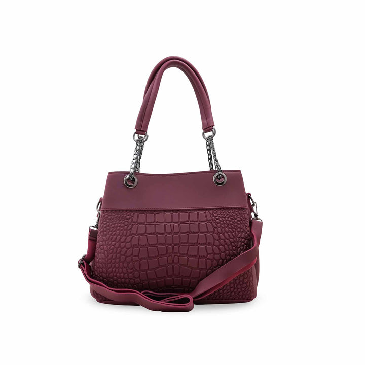 Maroon Casual Hand Bag For Women P56263