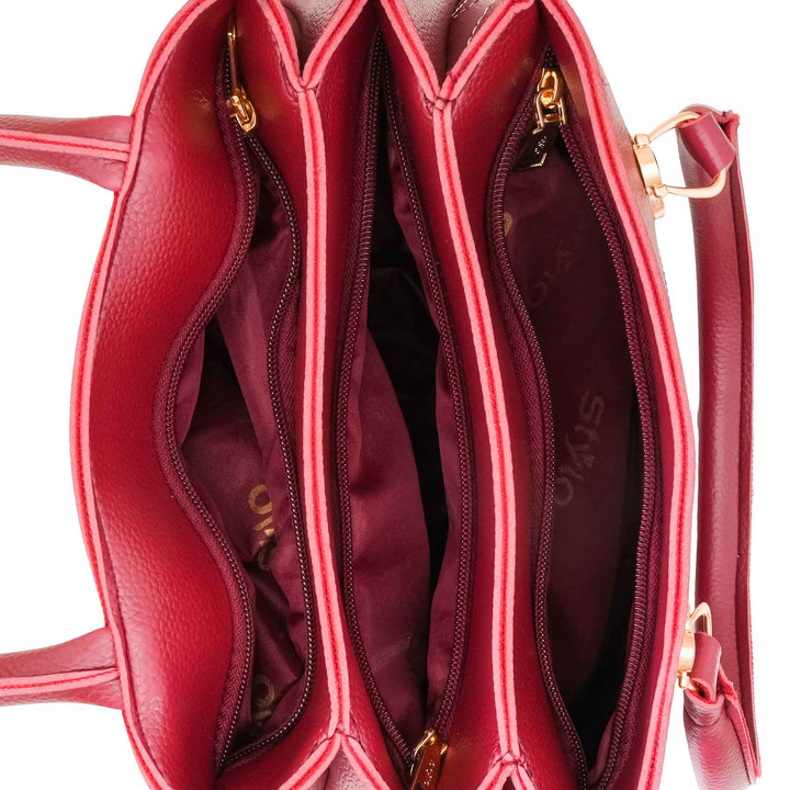 Maroon Casual Hand Bag For Women P56264
