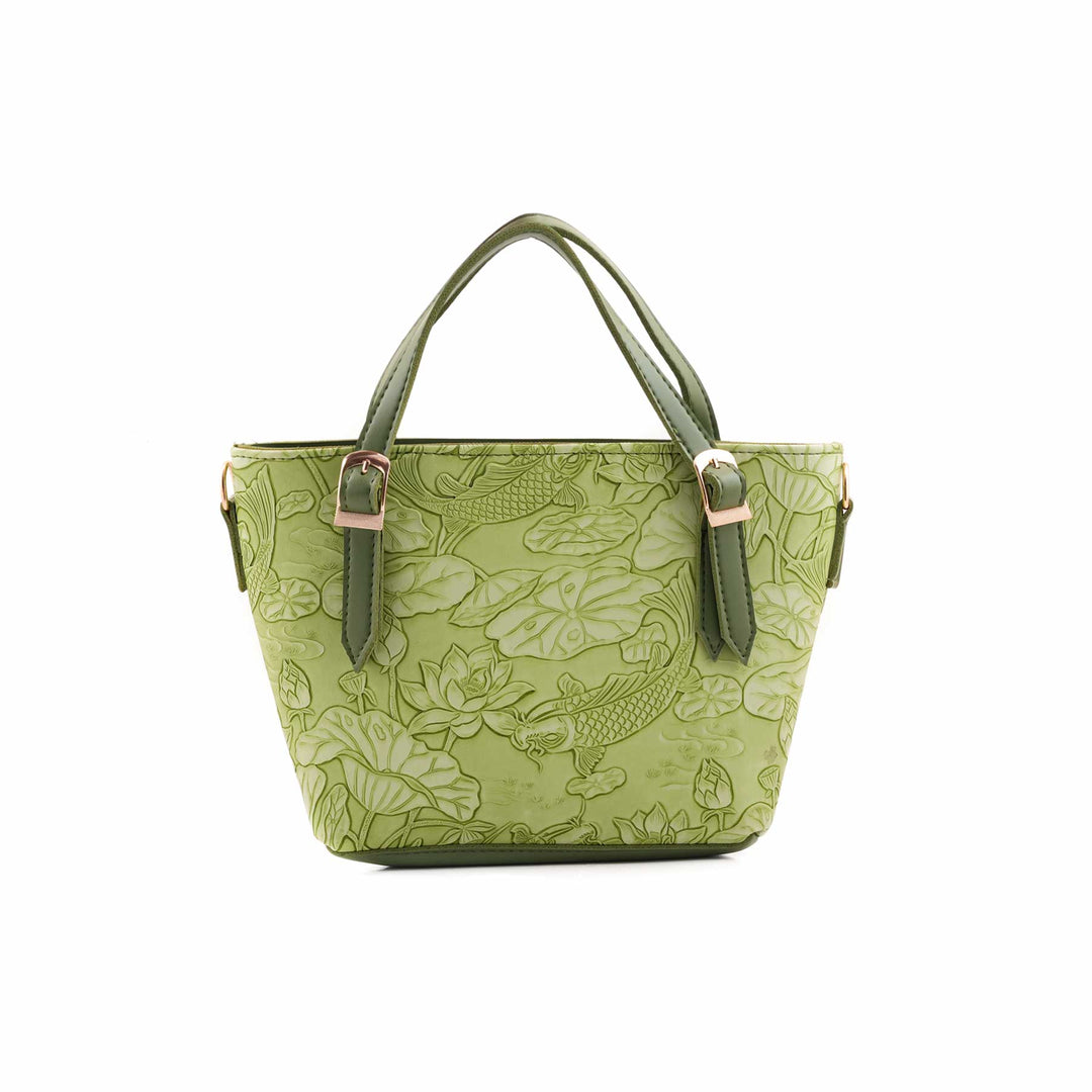 Green Formal Hand Bag For Ladies P56306