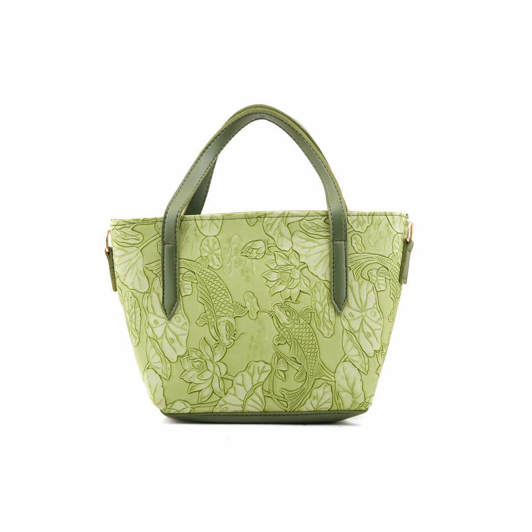 Green Formal Hand Bag For Ladies P56306