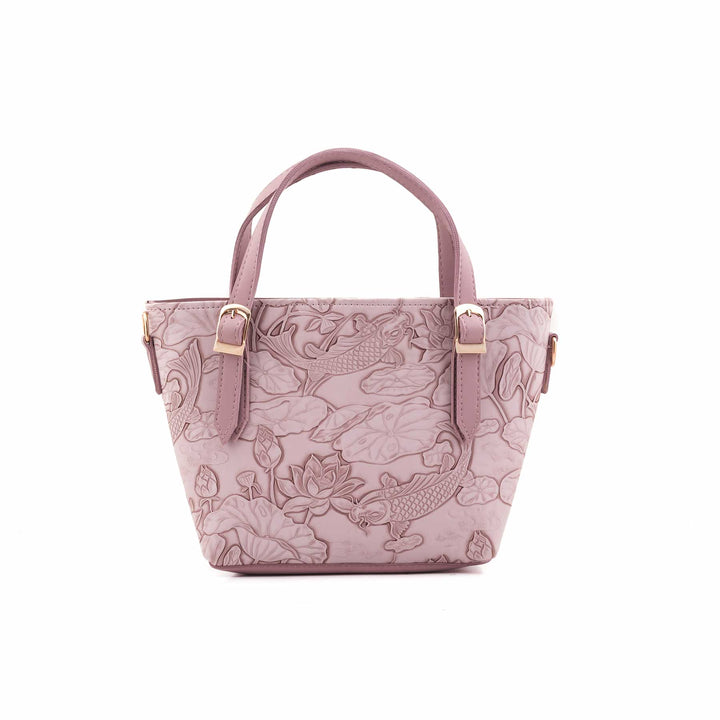 Lilac Formal Hand Bag For Ladies P56306
