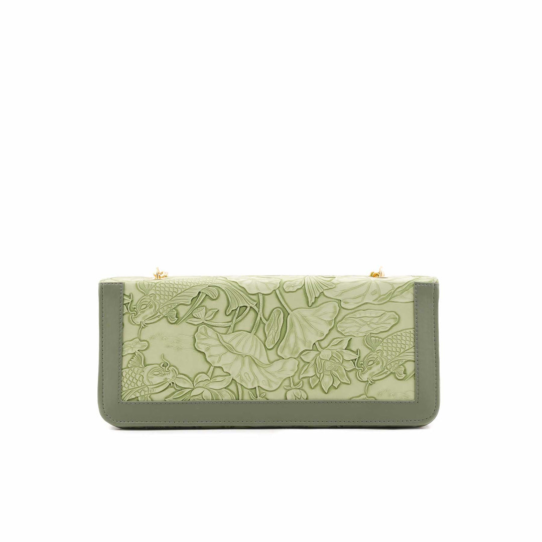 Green Formal Shoulder Bag For Women P56309