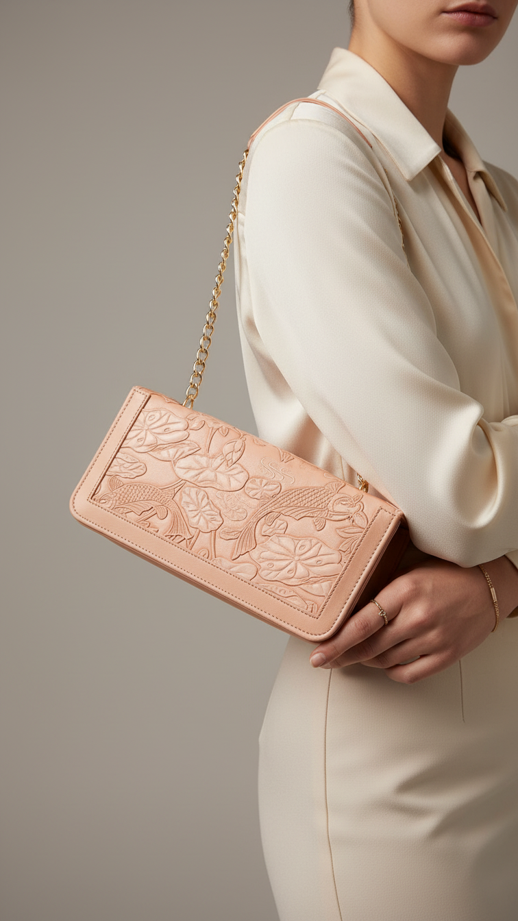 Pink Formal Shoulder Bag For Women P56309