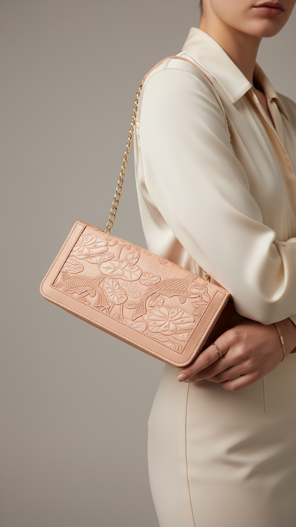 Pink Formal Shoulder Bag For Women P56309