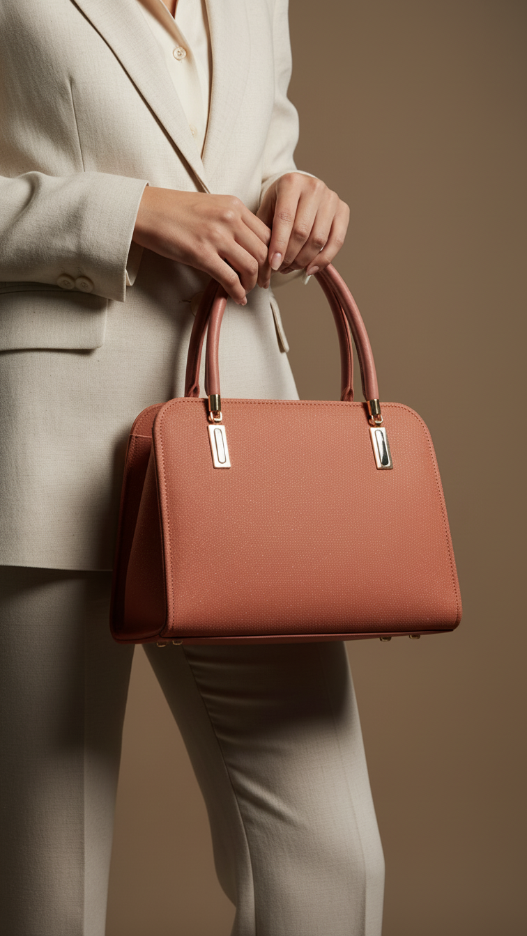Pink Formal Hand Bag For Ladies P56311