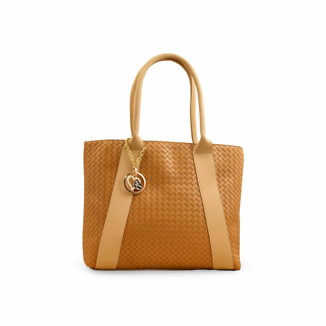 Beige Casual Shoulder Bag For Ladies P56322
