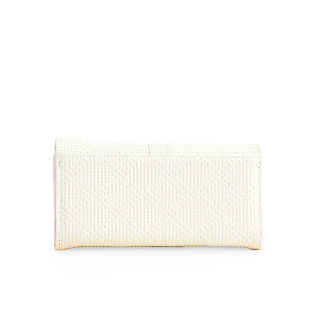 White Casual Wallet For Ladies P70969