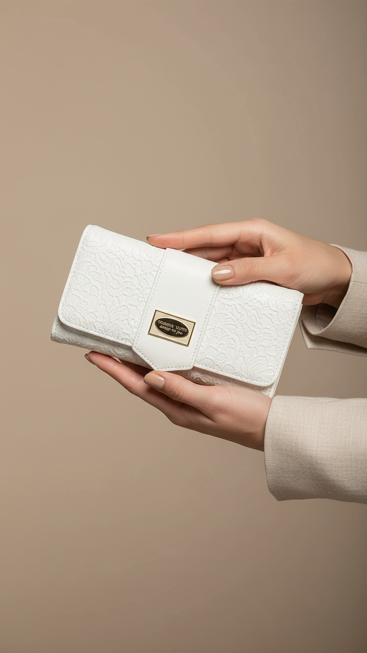 White Casual Wallet For Women P70977