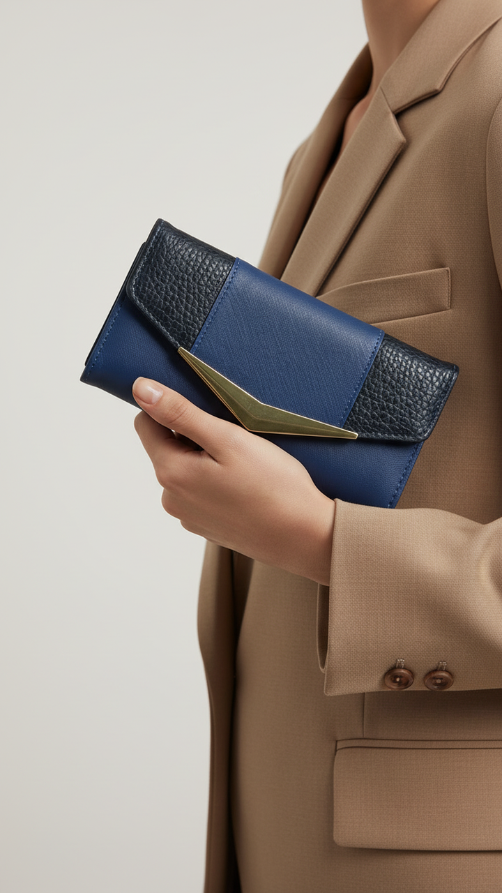 Blue Casual Wallet For Women P70978