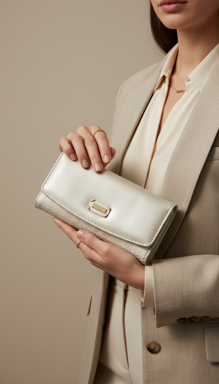 Silver Casual Wallet For Women P70981