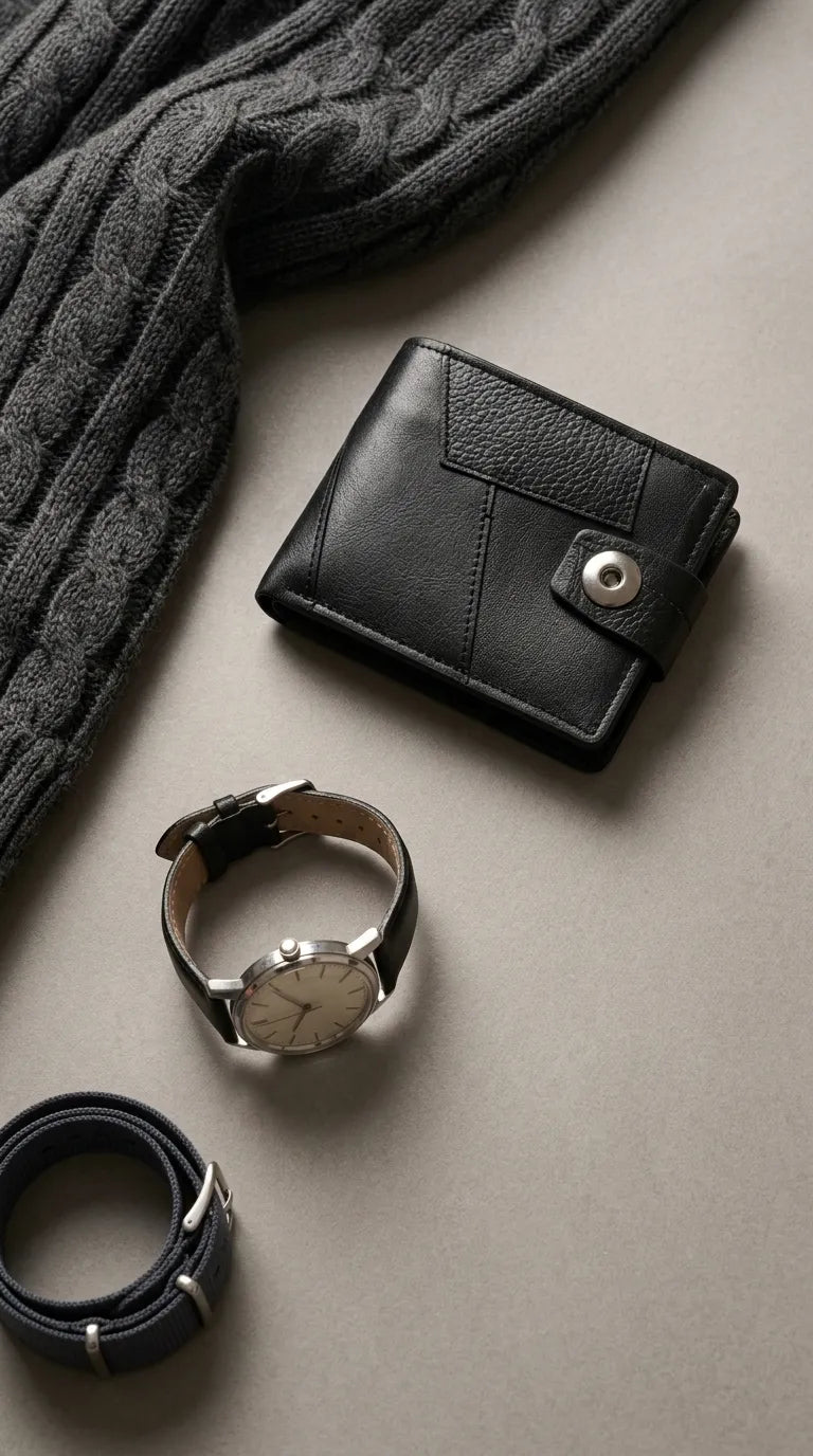 Black Casual Wallet For Men P71001