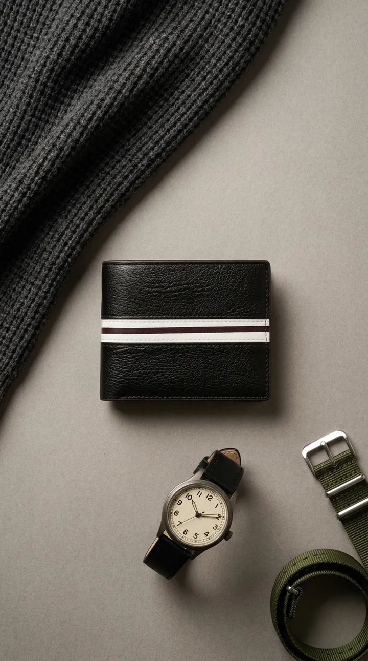 Black Casual Wallet For Men P71013
