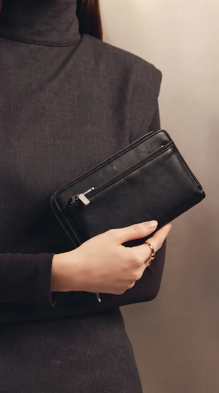 Black Formal Wallet For Women P71030