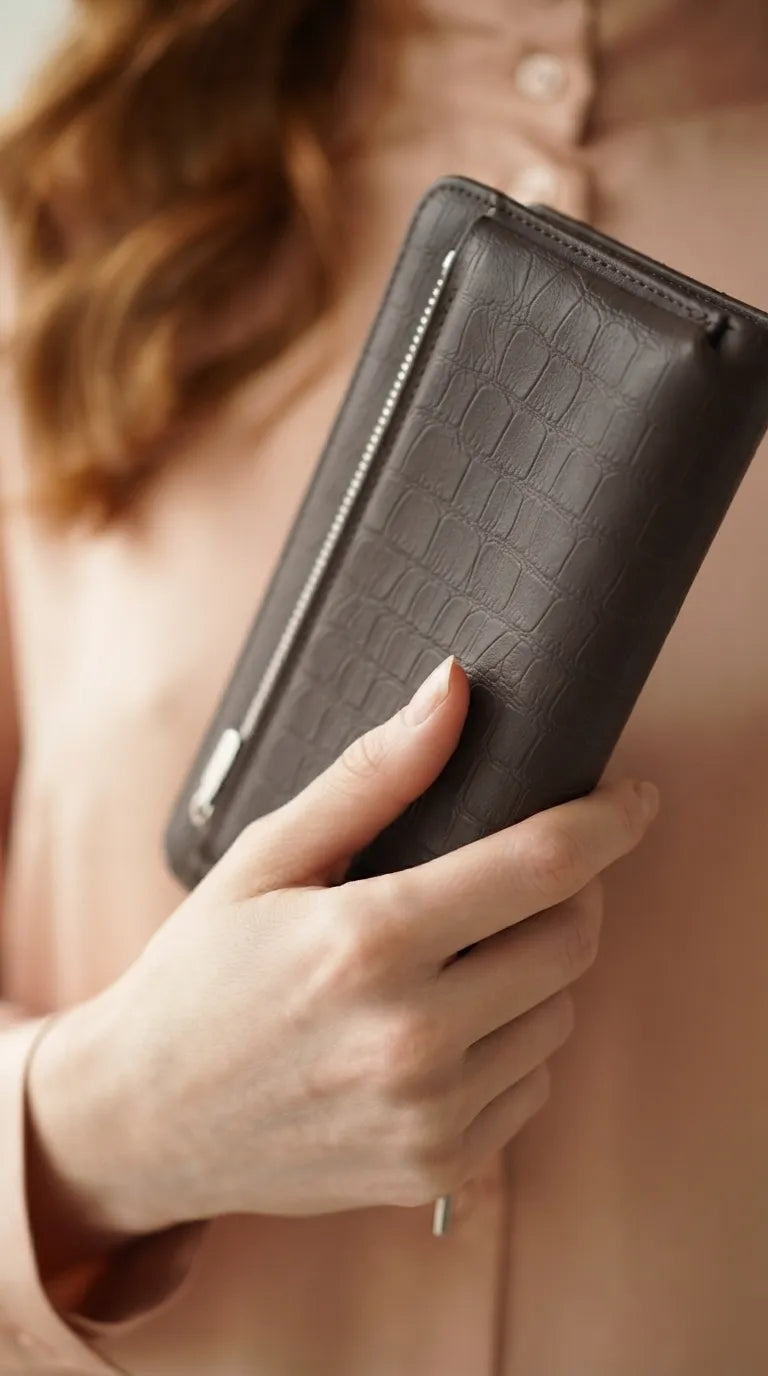 Coffee Formal Wallet For Women P71031