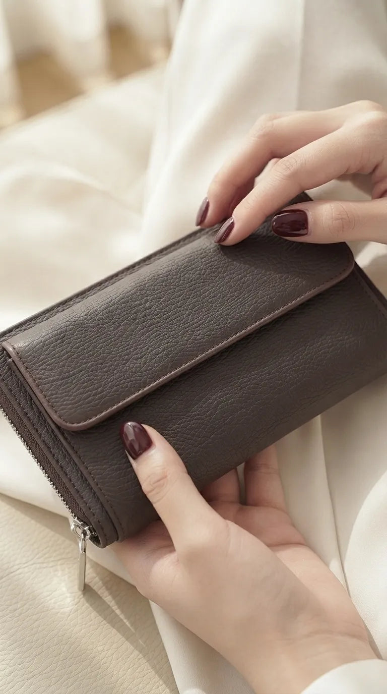 Coffee Formal Wallet For Women P71033