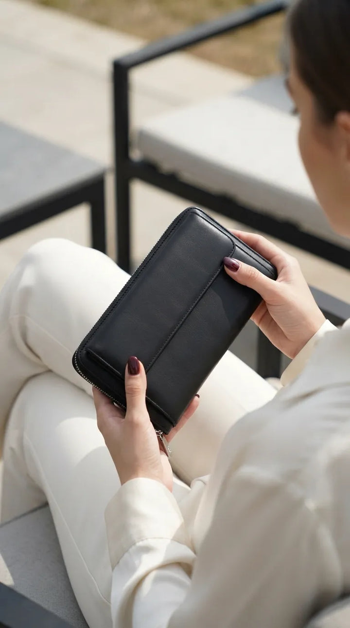 Black Formal Wallet For Women P71034