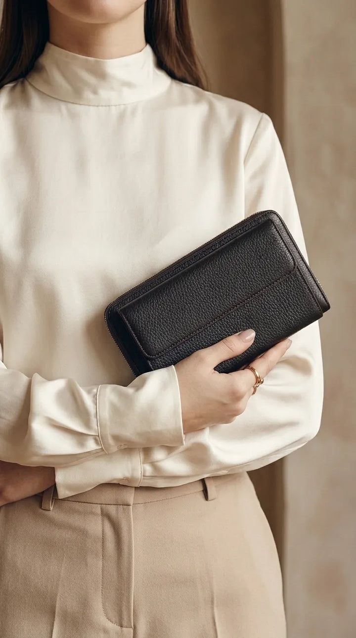 Coffee Formal Wallet For Women P71035